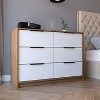 Okak Rustic 3-Drawer Bedroom Dressers with Superior Top,Wooden Dresser Chest,Chest of Drawers for Bedroom/Entryway/Study - 2 of 4