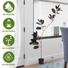 NicBex Muilt Sizes Artificial Tropical Bonsai with Double Pole Large Leaf Planter, Island Spring Flower Design, Lifelike Greenery, 1pc/Set - 4 of 4