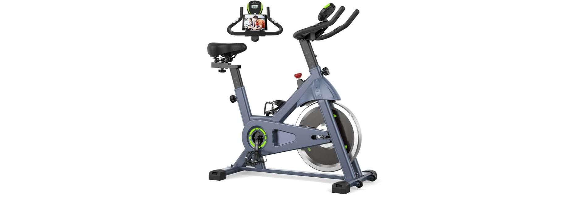 YOSUDA Exercise Bike, Brake Pad Indoor Cycling Bike Stationary, Low Noise, 300lbs Weight Capacity