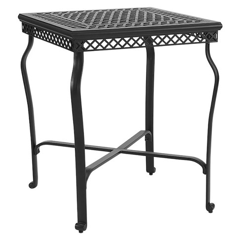 Palermo Cast Square Aluminum Bar Height Bistro Table Crosley