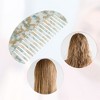 Unique Bargains Women's Half Round Wide Tooth Comb for Curly Thick Wavy Straight Hair 1 Pc - 3 of 4