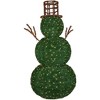 Northlight Lighted Commercial Topiary Snowman Outdoor Christmas Decoration - 6.5' - Warm White LED Lights - 4 of 4