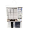 Evideco French Home Goods Transparent PEVA Shower Curtain - Black Window Design - 71x71 Inches - 3 of 4