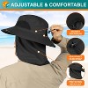 SUN CUBE Fishing Hat for Men with UV Sun Protection Wide Brim, Face Cover, Neck Flap - Hiking Safari Outdoor UPF50+ - 4 of 4