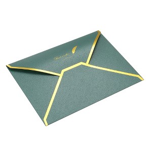 Unique Bargains Wedding Birthday Luxury Style V Flap Invitation Envelopes 7 x 5'' 20 Pcs - 1 of 4