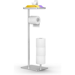 Matte Black Toilet Paper Holder - Wall Mount Modern Roll Holder for Bathroom - 1 of 4