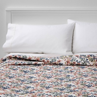 King Floral Printed Family Friendly Quilt Warm - Threshold™