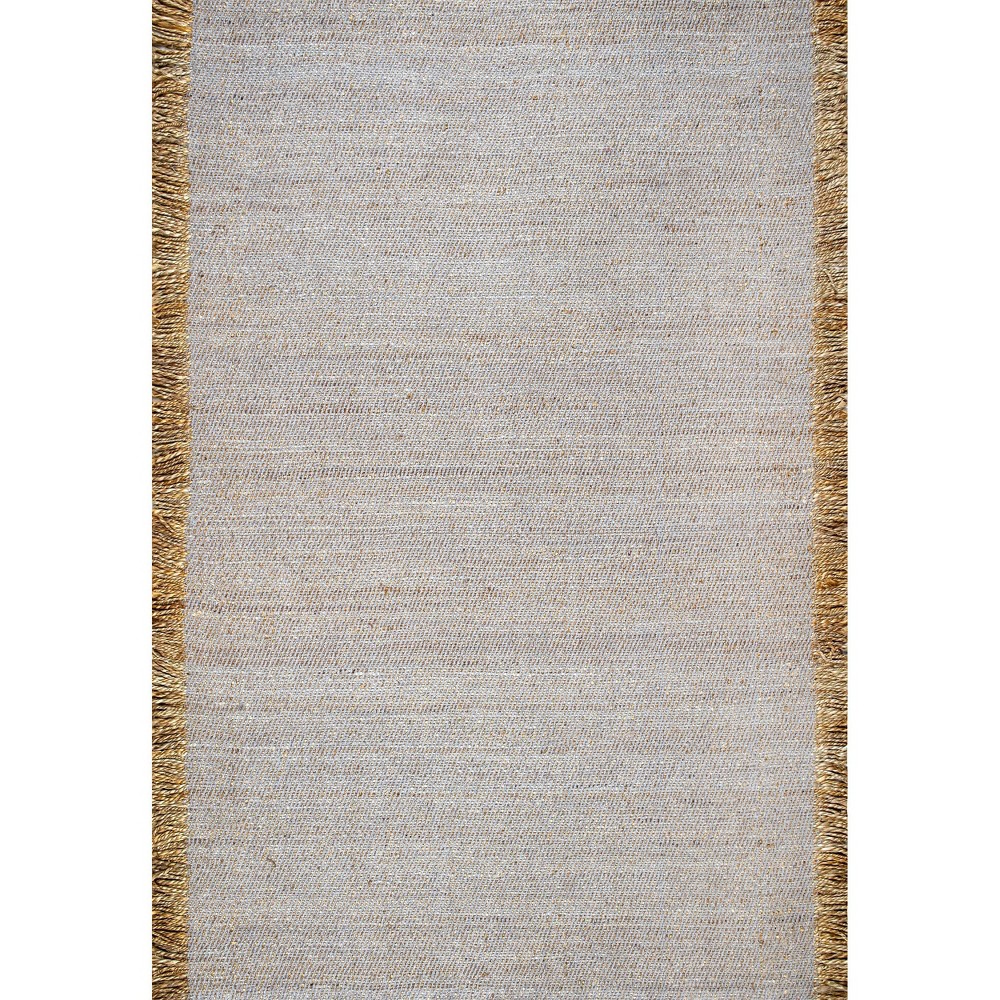 7'6inx9'6in Flatweave Natural Fiber Fenella Area Rug Gray - nuLOOM