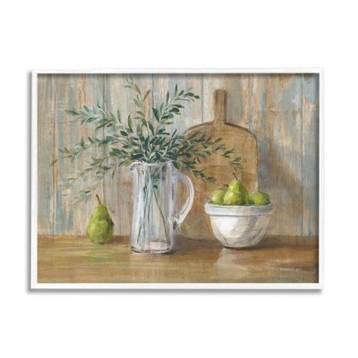 Stupell Industries Rustic Pears Still Life Framed Giclee Art