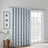 100"x84" Etro Printed Ikat Grommet Top Blackout Extra Wide Curtain - 2 of 4