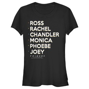 Juniors Womens Friends Character Name List T-Shirt - 1 of 3
