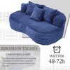 CAVINAS Lazy Sofa Corduroy Bean Bag Chair Lounger,High Back Bean Bag Couch,Accent Chairs for Living Room - 2 of 4