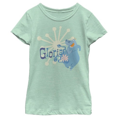 Girl's Madagascar Blue Gloria Character Name T-shirt : Target