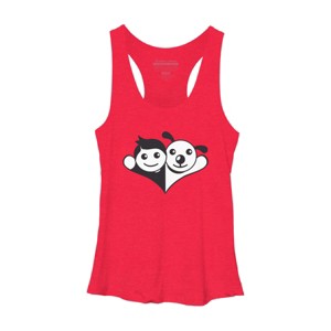 Women's Design By Humans Doggy Friend By graphicganga Racerback Tank Top - 1 of 3