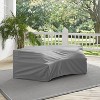 Crosley Outdoor Catalina Round Sectional Furniture Cover, Gray: Polyester, Waterproof, Scratch-Resistant, Drawstring Closure - 2 of 4