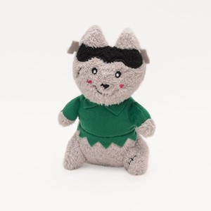 ZippyPaws - Halloween Cheeky Chumz - Soft Squeaker Plush Dog Toy with Unique Sound - Frankenstein Wolf - 1 of 1
