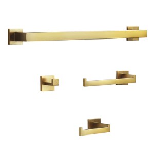 WOWOW 4-Piece Stainless Steel Bathroom Hardware Set - 1 of 4