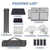 Canopy Tent 10x10 Easy Pop Up, Outdoor Shade Instant Canopy Tents, Comercial Instant Heavy DutyCanopy Pop Up Tent with 3 Sidewalls - 4 of 4