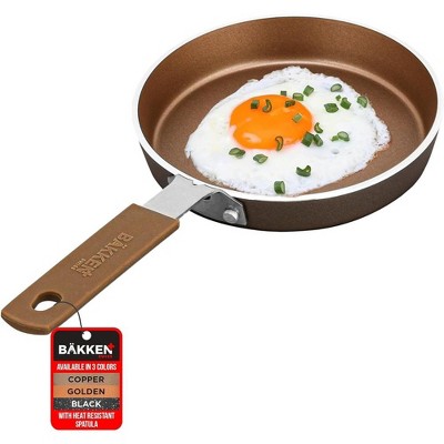 Golden Copper Cast Iron Mini Nonstick Skillet Set