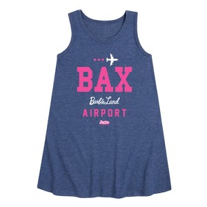 Girls' - Barbie - Toddler & Youth Girls A-line Dress Graphic Sleeveless Aline Dress - 1 of 4