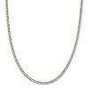 Black Bow Jewelry 4.25mm Sterling Silver Diamond Cut Rambo Flat Curb Chain Bracelet - image 2 of 4