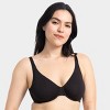 Fruit of the Loom Women's Premium Cotton Stretch Unlined Underwire Bra - 3 of 4