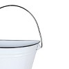 Set of 2 Pail Wall Planters White Metal by Foreside Home & Garden - 4 of 4