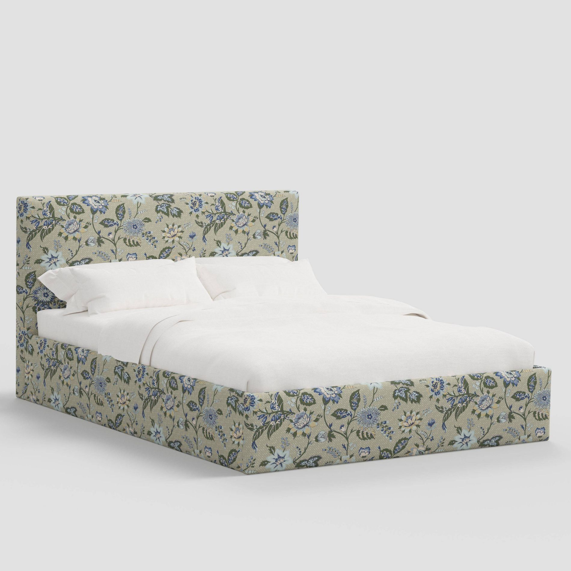 Full Sophia Square Low Platform Bed Adelaide Floral Moss - Threshold™