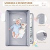 Baby Changing Table Dresser ¨C Grey, with Drawers, Power Outlet & LED Light, Nursery Organizer for Newborns - 4 of 4
