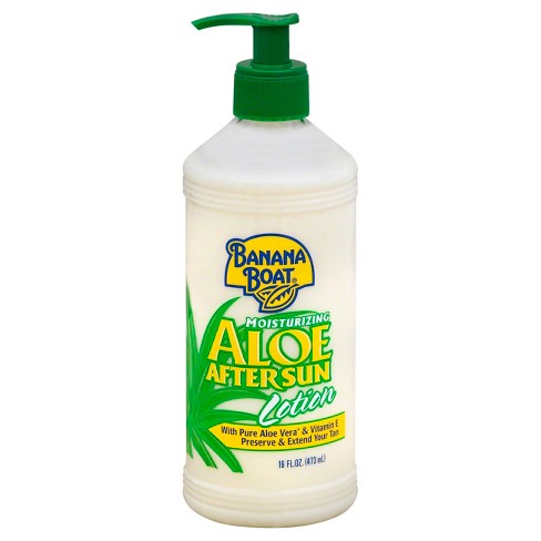 banana boat moisturizing aloe after sun pump lotion