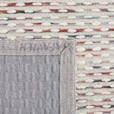 Marbella Beige and Rust Handwoven Wool Area Rug