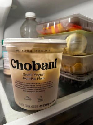 Chobani Plain Nonfat Greek Yogurt - 32oz : Target