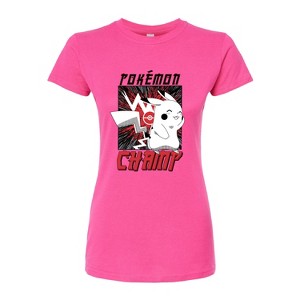 Women's - Pokémon - Pokémon Champ Fitted Graphic T-Shirt - 1 of 3