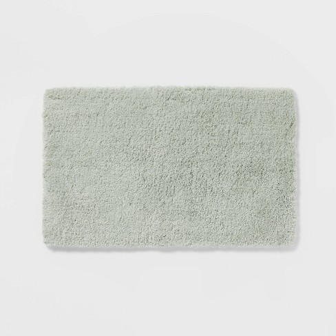 21x34 Spa Plush Bath Rug Light Mint - Threshold™ : Target