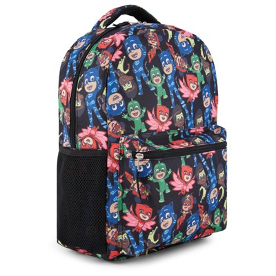 PJ Masks Heroes Unite Backpack - Featuring Catboy, Owlette, Gekko, and PJ Robot, Ready to Tackle Adventures Backpack Bag