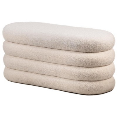 Nordlys Bouclé Storage Bench Modern Design Style Upholstery Entry