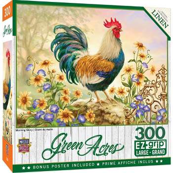 MasterPieces Inc Morning Glory Rooster 300 Piece Large EZ Grip Jigsaw Puzzle