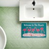 Stupell Industries Flamingo Beach Greetings Printed Plush Bath Mat And Bath Rug, Design By Darlene Seale, 18"X30" - 3 of 4