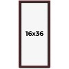PosterPalooza | Panoramic Shadow Box 1.5" Depth Brown Picture Frame - UV Acrylic, Backing, Hanging Hardware - 2 of 4