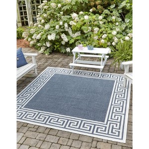 Unique Loom Outdoor Coastal Collection Area Rug - Caye (' " x ' "  ) - 1 of 4