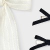 Ivory Hair Bow with Salon Hair Clip Bows Set 3 pc - Wild Fable™ - 3 of 3
