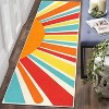 Coucheta Area Rug Machine Washable Non-Slip Modern Minimalist Accent Carpet for Living Room Bedroom Entryway,Multi-Color & Size - 2 of 4