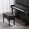 VEVOR Piano Bench, 29.5" x 14" x 20.3", Duet Keyboard Piano Chair with 20.3"-23.4” Adjustable Height, Padded Cushion, Storage Compartment, Black - 2 of 4