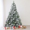 Northlight 6.5' Flocked Somerset Spruce Artificial Christmas Tree - Unlit - 2 of 4