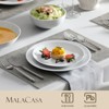 vancasso 24 Piece White Porcelain Round Dinnerware Set With 6 Piece Dinner/Dessert/Soup Plate and Bowl - 3 of 4