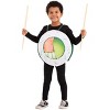HalloweenCostumes.com One Size Fits Most   Sushi Roll Food Toddler Costume, White/Green/Orange - 4 of 4
