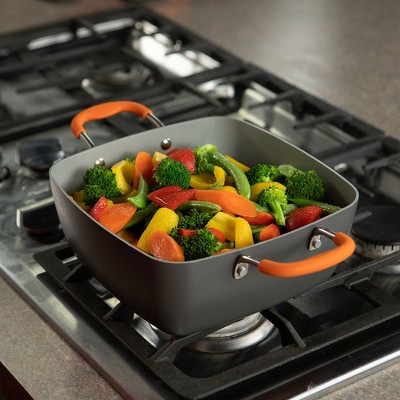 MasterChef Orange Ceramic Non-Stick 17-Piece Cookware Set