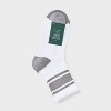 Women's Game Day Varsity Stripe Ribbed Cushioned Mid Crew Socks - Wild Fable™ - 2 of 3