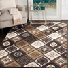 Vintage VTG577 Power Loomed Area Rug Black / Ivory 4' X 5'-7" - Safavieh. - 2 of 3