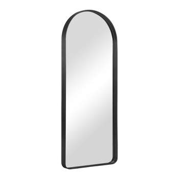 Neutypechic Wall Mounted Mirror Arched Metal Frame Full Length Mirror